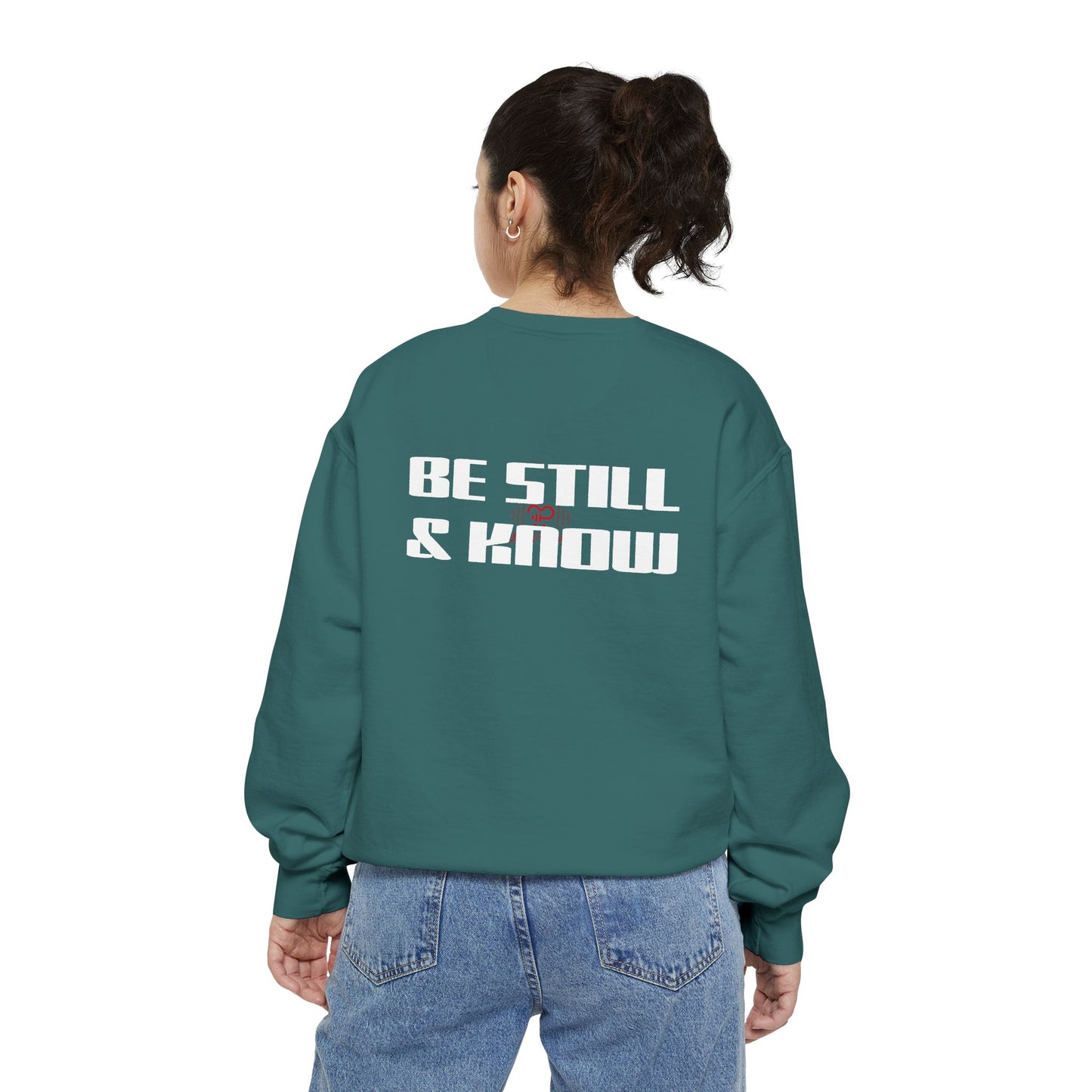 Fitness & Faith Unisex Garment-Dyed Sweatshirt