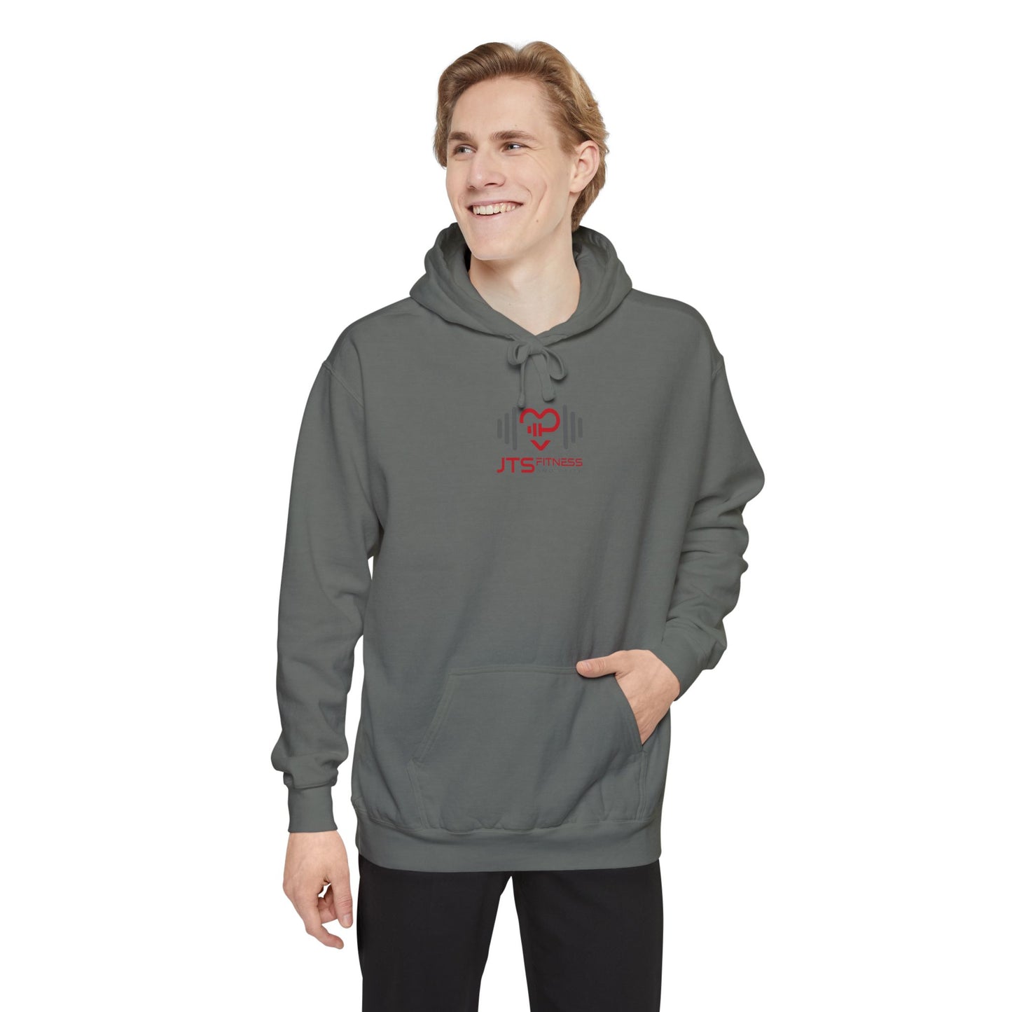Unisex Garment-Dyed Hoodie - Fitness & Faith: 'The Greatest of These is Love'