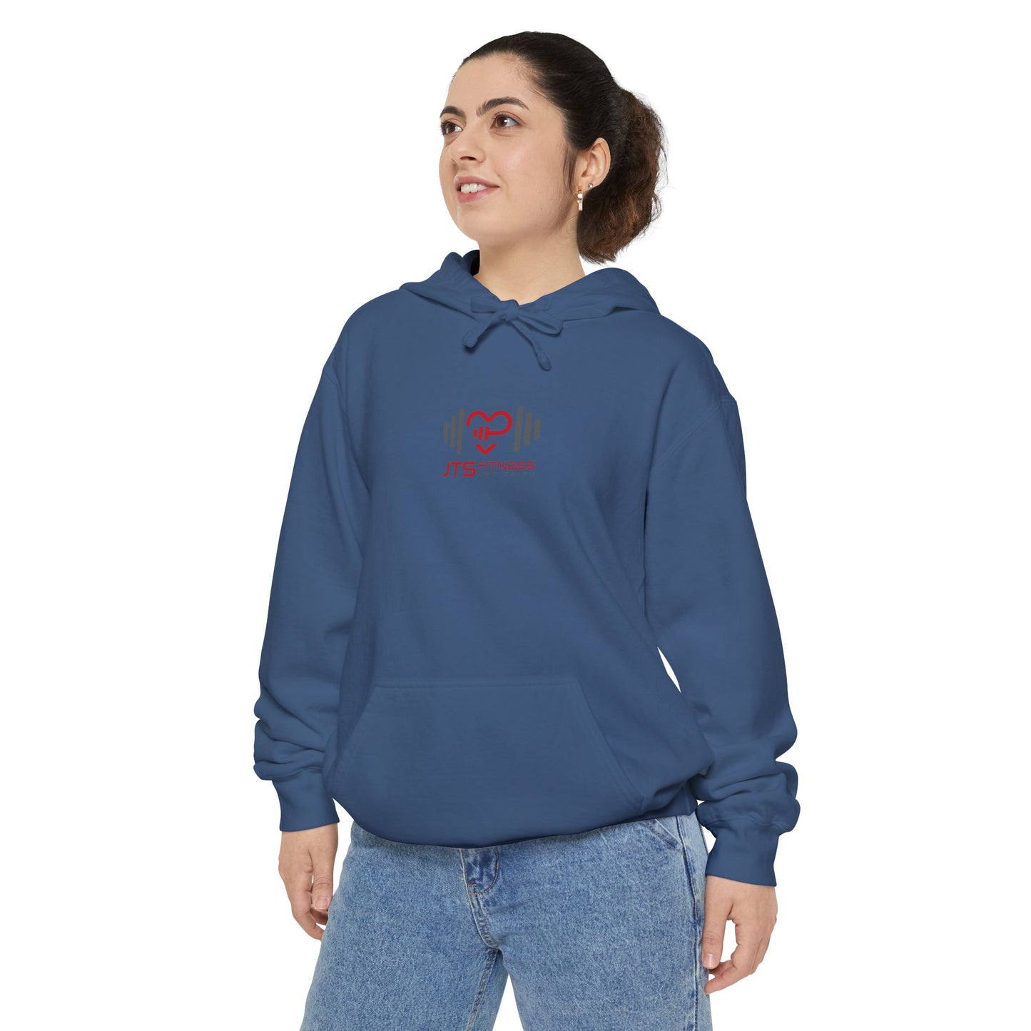 Unisex Garment-Dyed Hoodie - Fitness & Faith: 'The Greatest of These is Love'