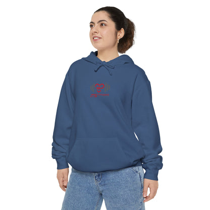 Unisex Garment-Dyed Hoodie - Fitness & Faith: 'The Greatest of These is Love'