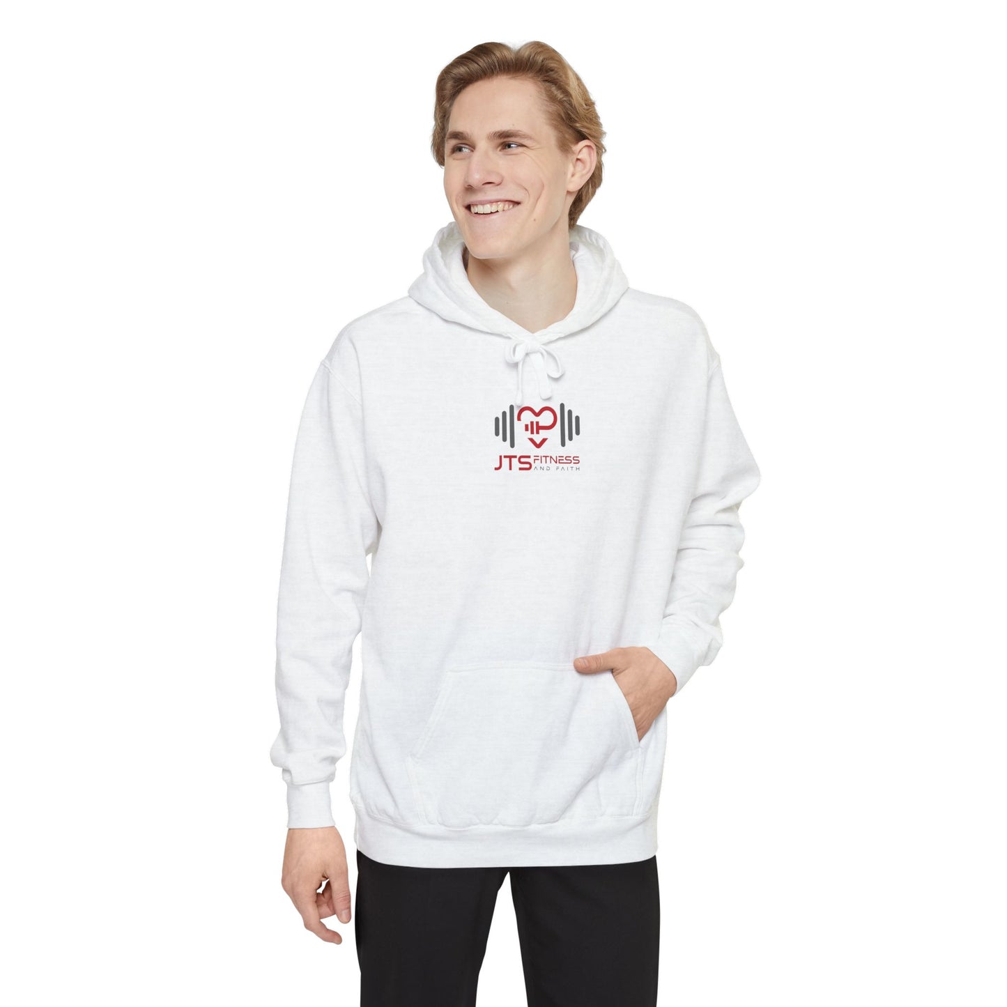 Unisex Garment-Dyed Hoodie - Fitness & Faith: 'The Greatest of These is Love'